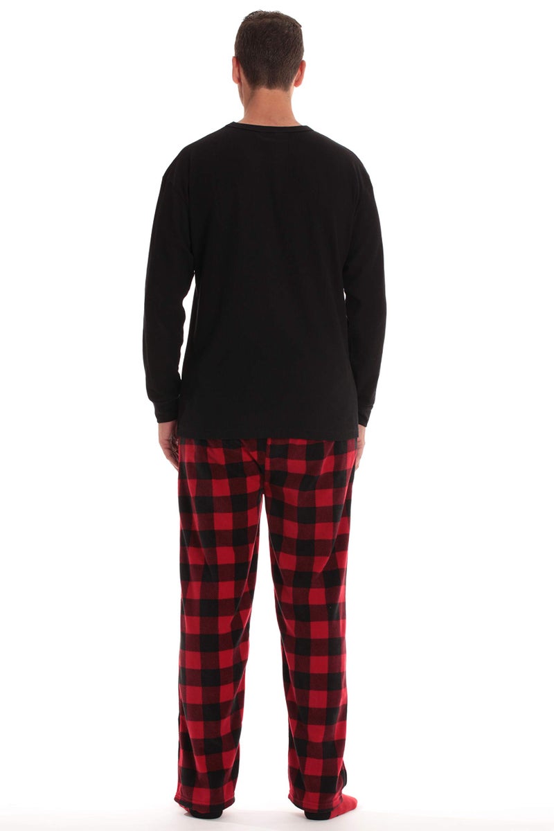 #followme Mens Microfleece Pajama Pants Set with Socks 44938-1A-L - Image 3